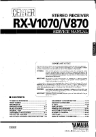 Yamaha RXV-1070 - Service Manual 